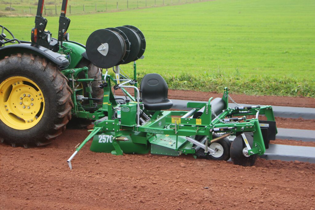 the process of using mulch plastic in agricultural fields